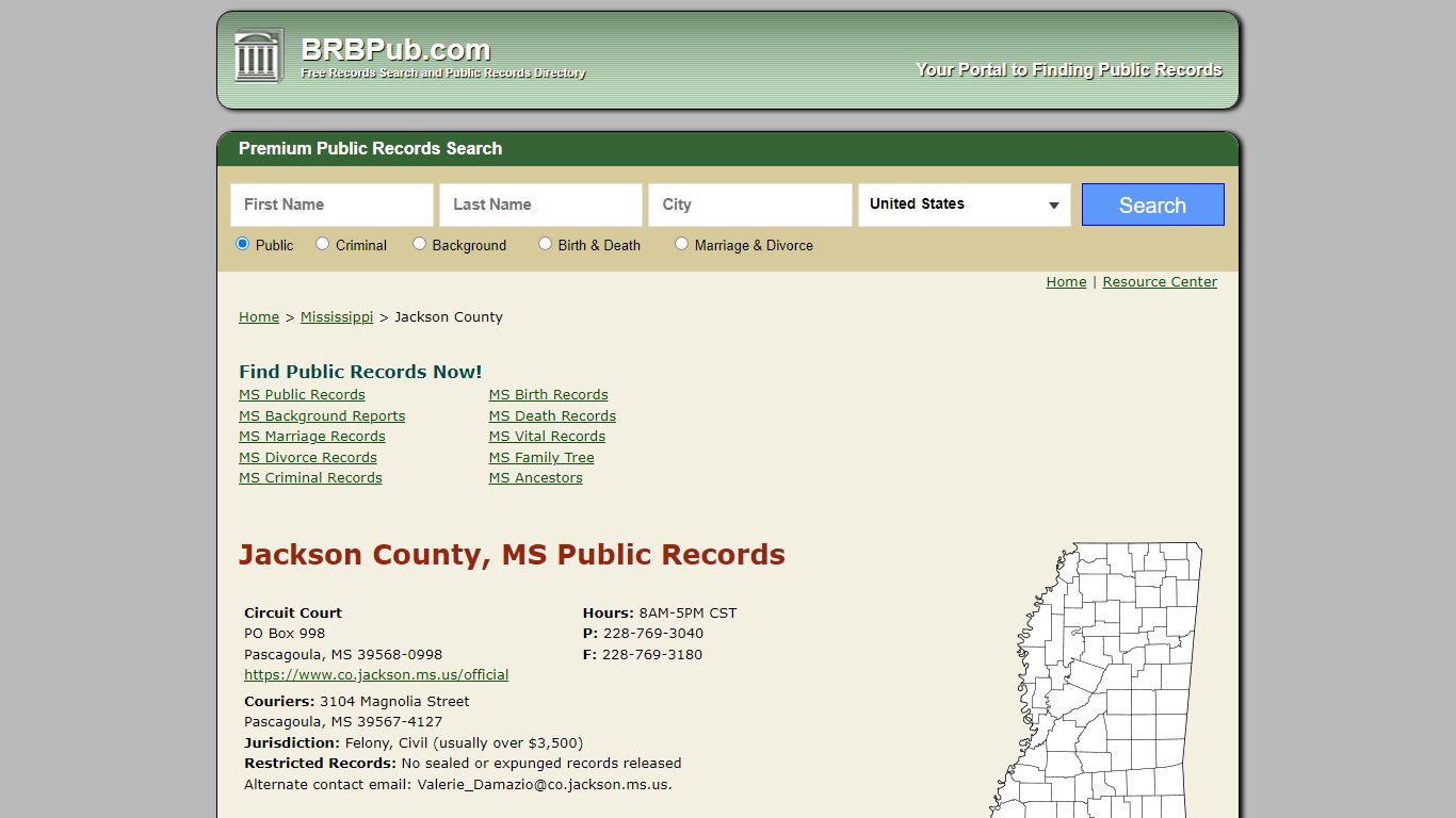 Jackson County Public Records | Search Mississippi ...