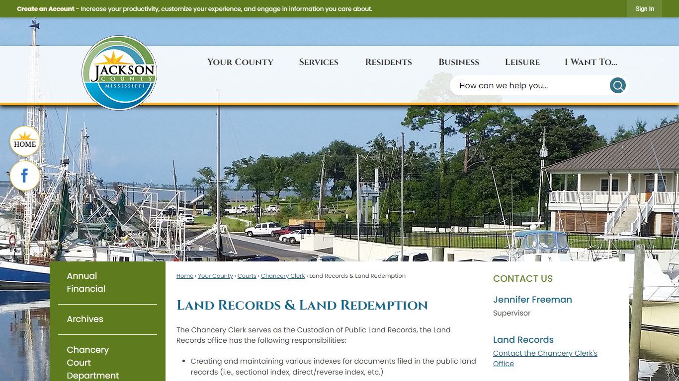 Land Records & Land Redemption | Jackson County, MS
